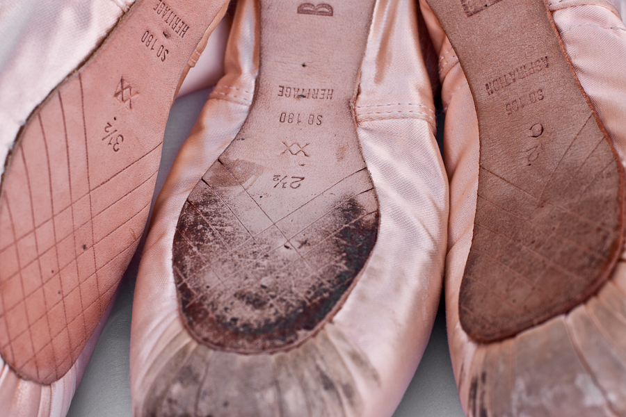 Progression of Pointe Shoes