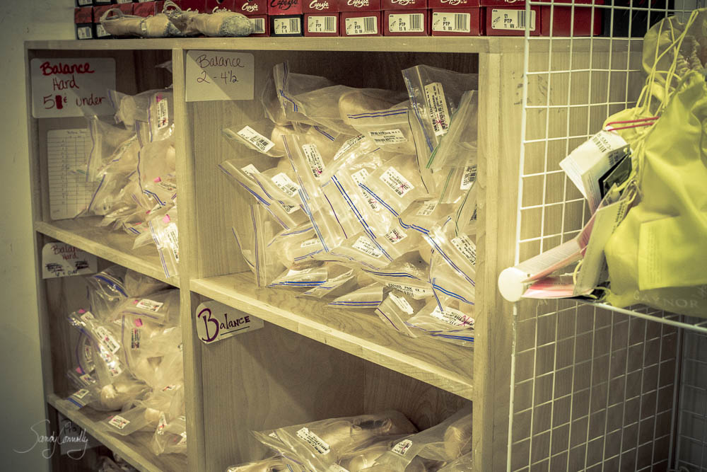 Partial Pointe Shoe Selection at Beam & Barre